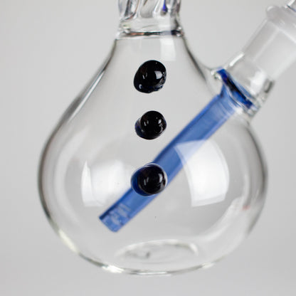 7" Twisted Bend Tube Glass Bong – Assorted Colors