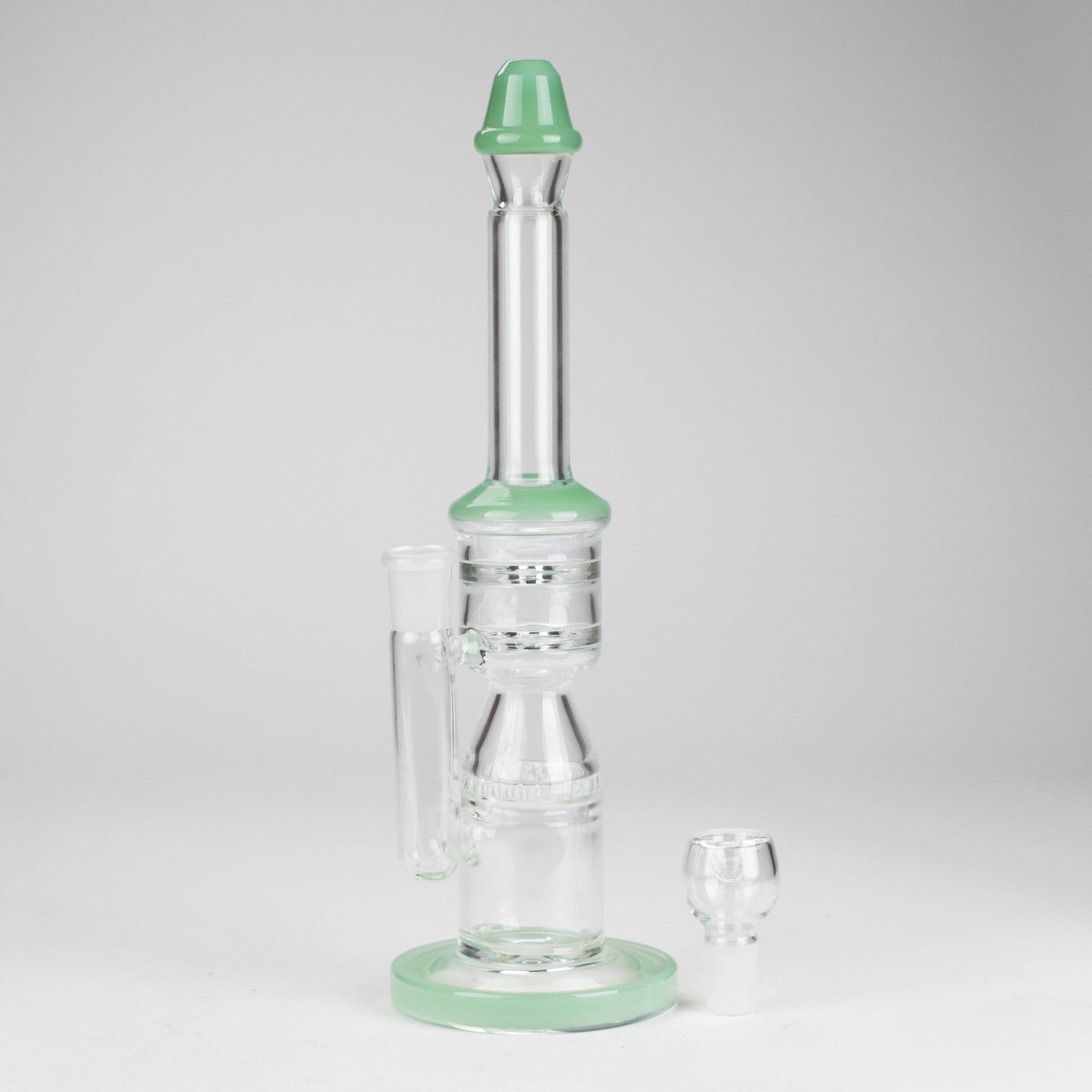 12" Honeycomb Diffuser Glass Water Bong – Assorted Colors