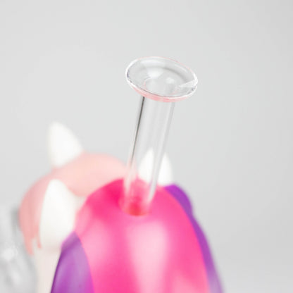 7.6" Vinyl unicorn water pipe