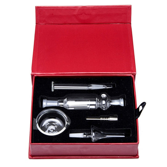 Nectar Collector Kit With Glass And Titanium Nail and Nectar Pipe-Assorted Color