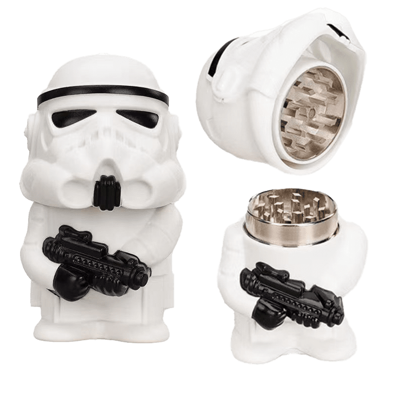 2-Layer Zinc Alloy Cartoon Herb Grinder – 55mm Diameter