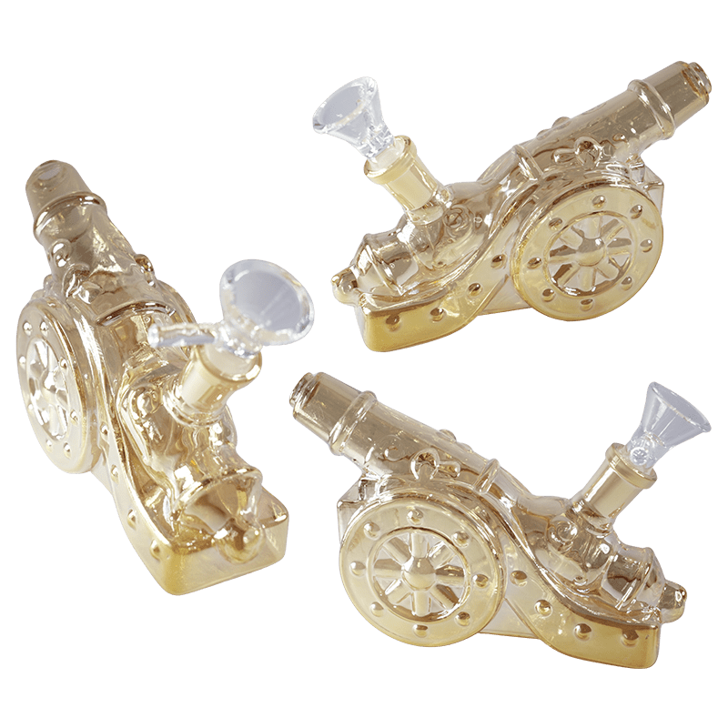 4″ Artillery Design Glass Pipe – Yellow