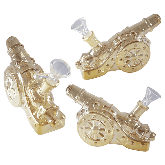 4″ Artillery Design Glass Pipe – Yellow
