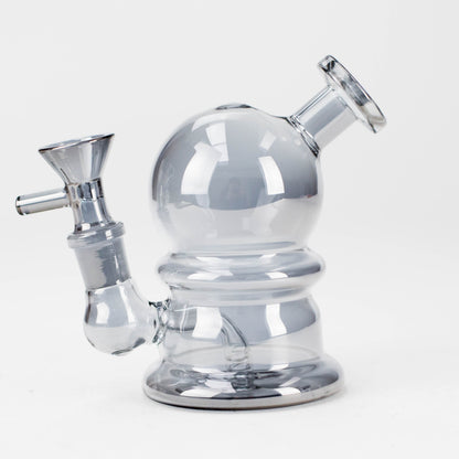 5" Solid Color Electroplate Glass Bong
