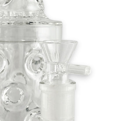 16" Straight Shooter Water Pipe with Screw Percolators - Blue