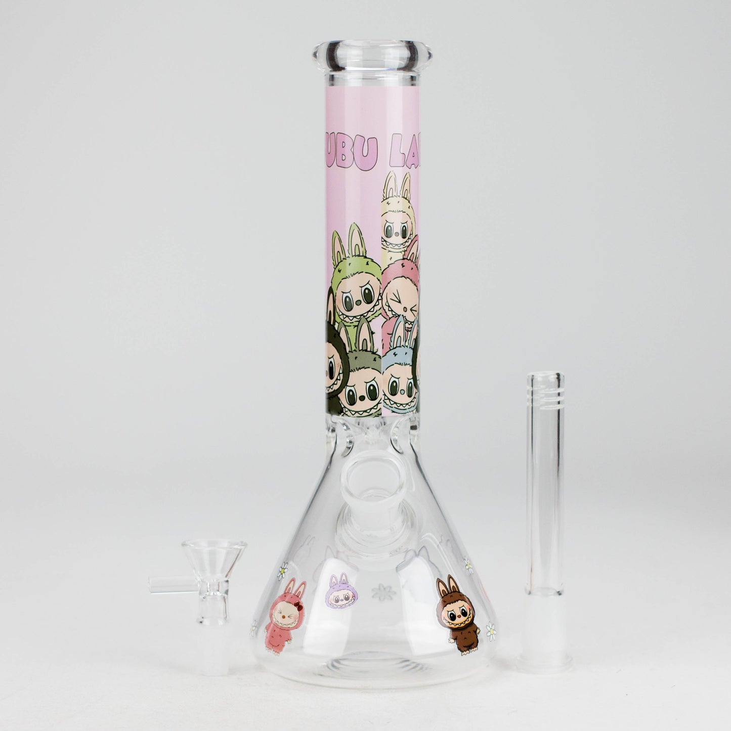 10" Popular Character Design Glass Beaker Bong