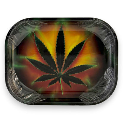 HighVibe 420 Leaf Metal Rolling Trays