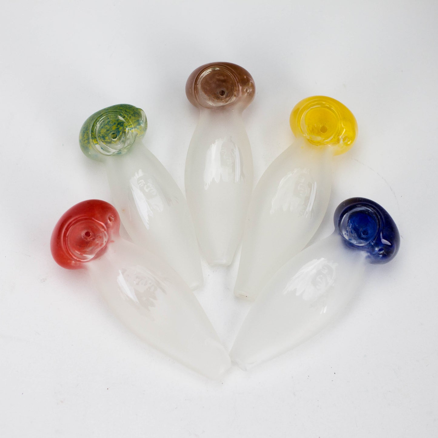 4.5" BM Frost Glass Hand Pipe – Pack of 2