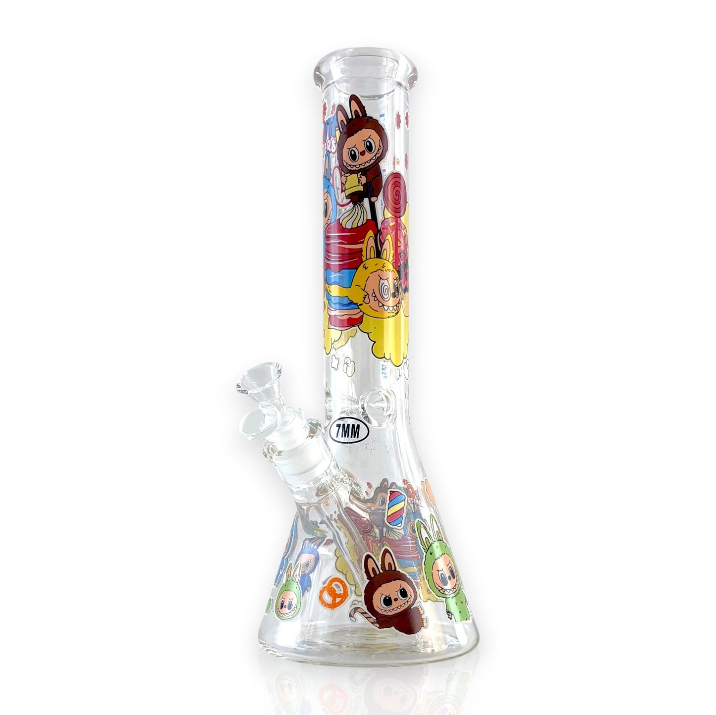 14" 7MM “Cute Monster Crew” Heavy-Duty Beaker Water Pipe