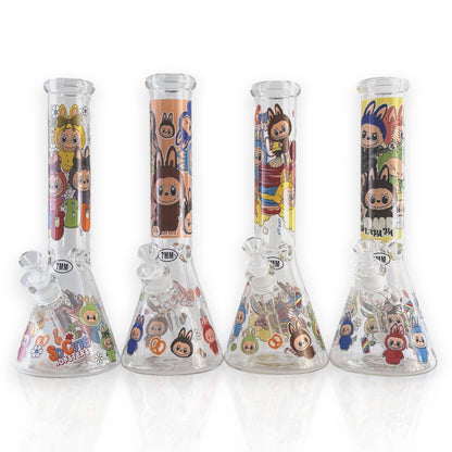 14" 7MM “Cute Monster Crew” Heavy-Duty Beaker Water Pipe