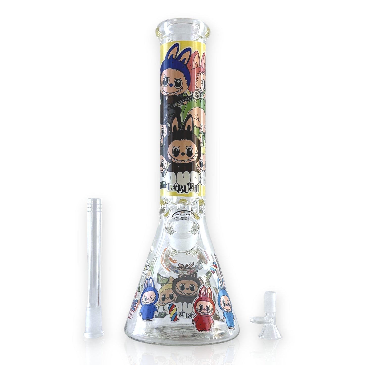 14" 7MM “Cute Monster Crew” Heavy-Duty Beaker Water Pipe