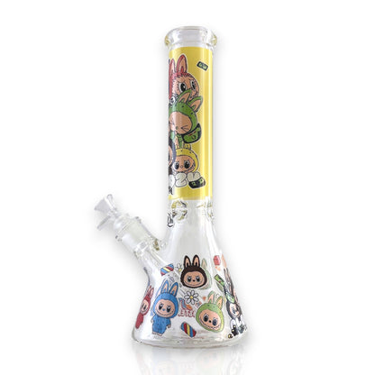 14" 7MM “Cute Monster Crew” Heavy-Duty Beaker Water Pipe