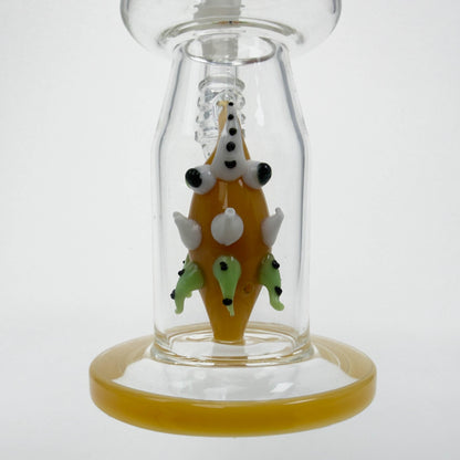 12" Yellow Fish Glass Bong