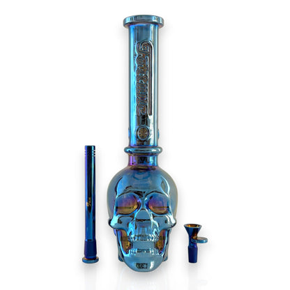 Fortune | 14" Electroplated 7MM Skull Bong