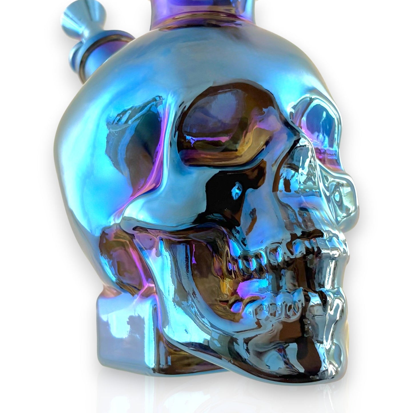 Fortune | 14" Electroplated 7MM Skull Bong