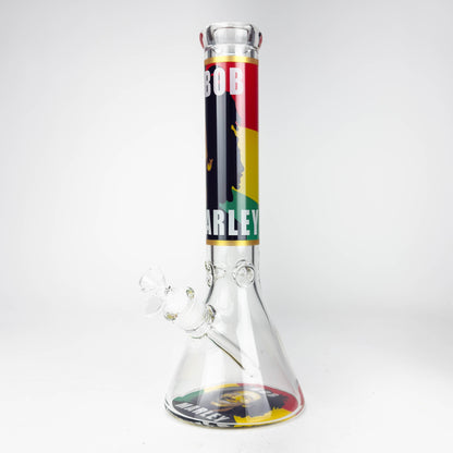 14" BM Design Glass Bong – 7mm Thick with Ice Catcher