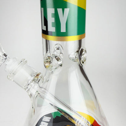 14" BM Design Glass Bong – 7mm Thick with Ice Catcher