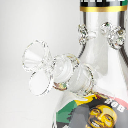 14" BM Design Glass Bong – 7mm Thick with Ice Catcher