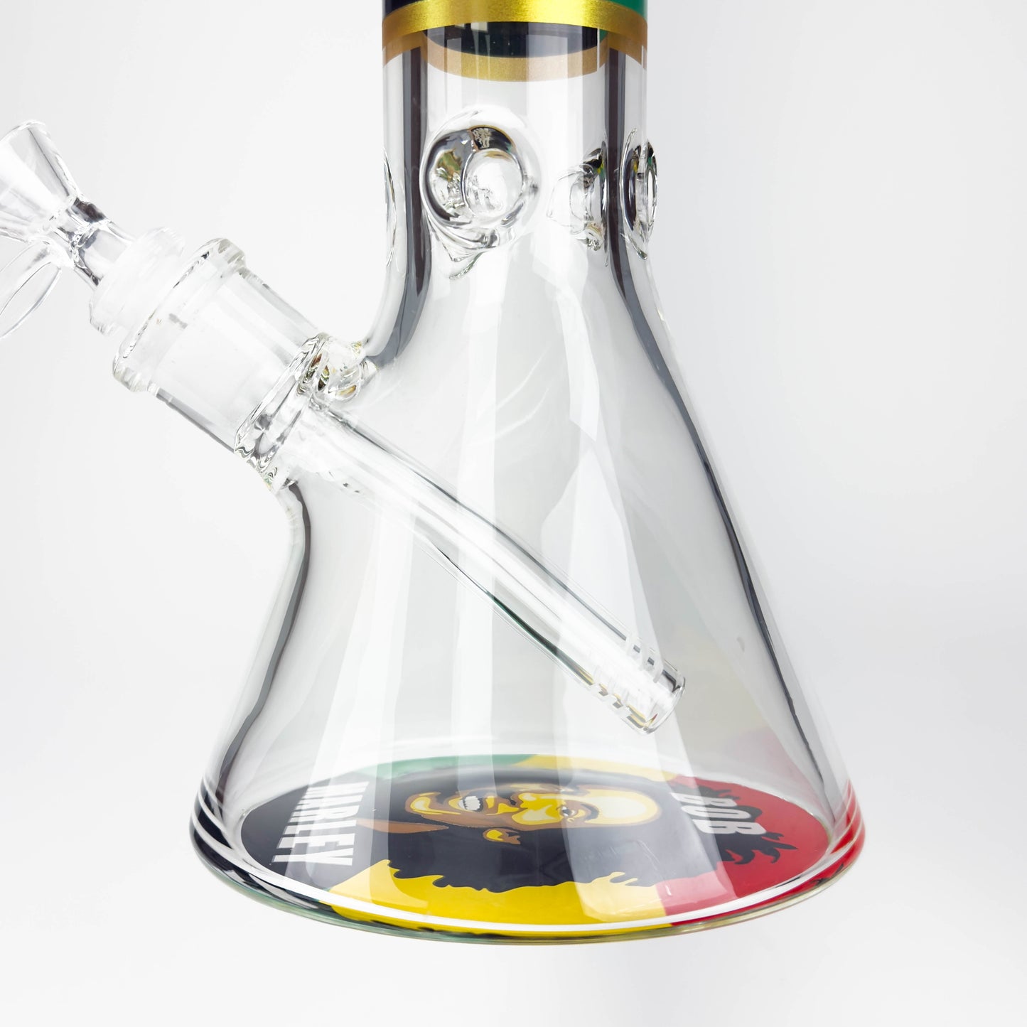 14" BM Design Glass Bong – 7mm Thick with Ice Catcher