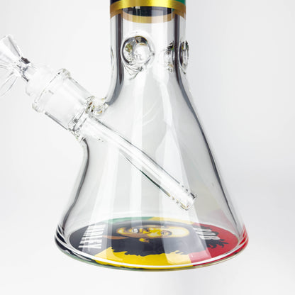 14" BM Design Glass Bong – 7mm Thick with Ice Catcher