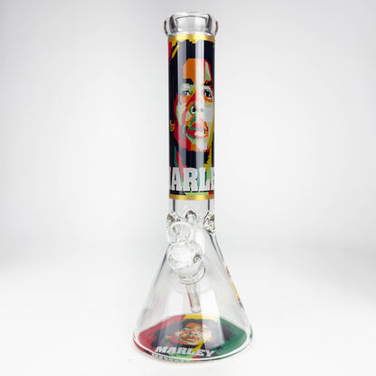 14" BM Design Glass Bong – 7mm Thick with Ice Catcher