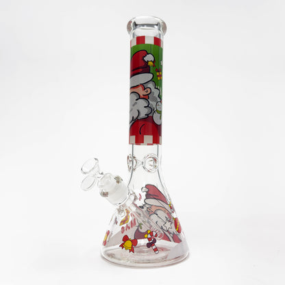 14" Holiday Series 7mm Thick Glass Water Bong – Glow in the Dark