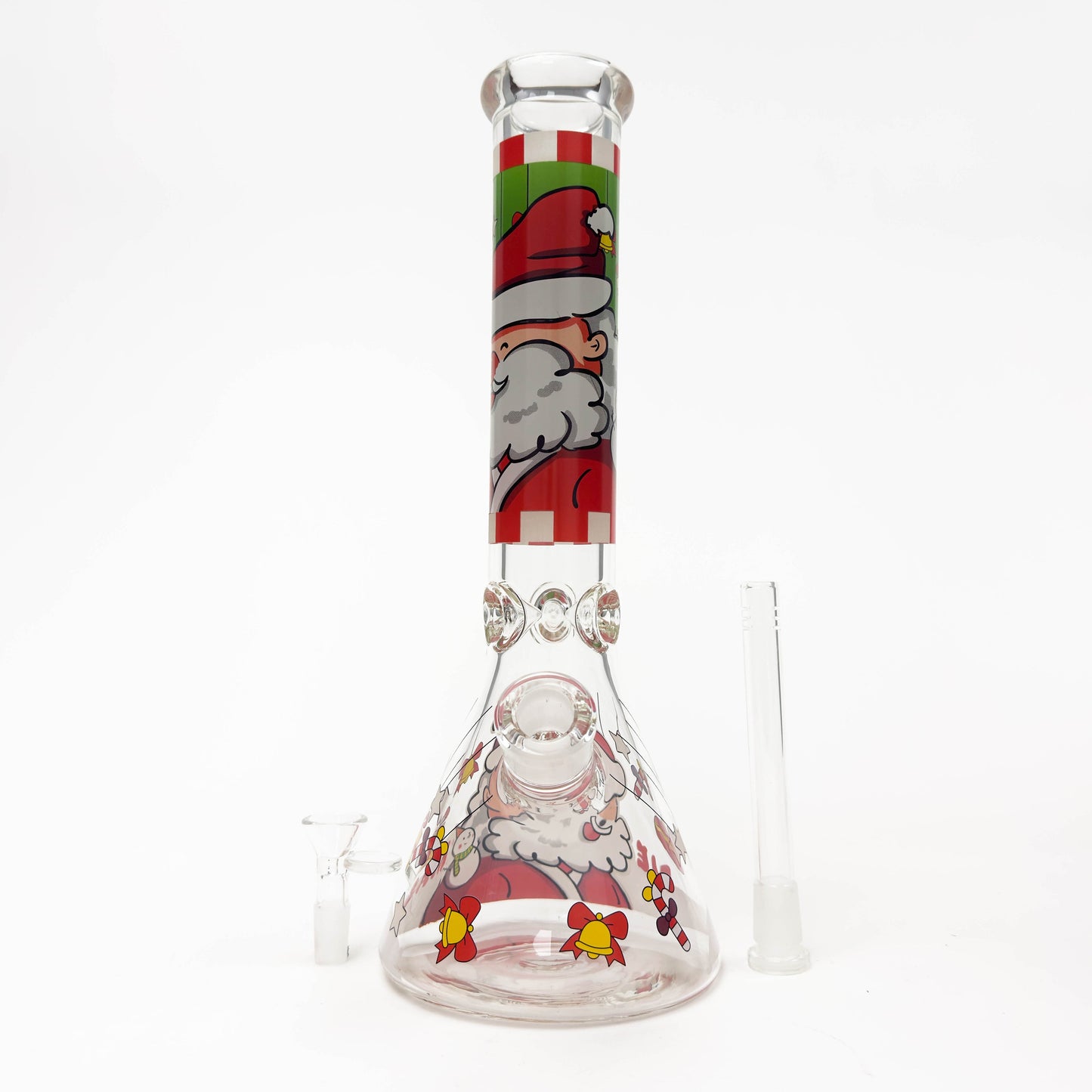 14" Holiday Series 7mm Thick Glass Water Bong – Glow in the Dark