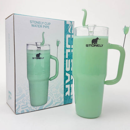 Pulsar | 8.5" Stonely Cup Water Pipe – Unique Insulated Cup Design