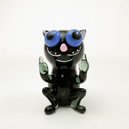 Cheech | 3.5" Black Cat Attack Hand Pipe [PIPE-169]