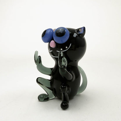 Cheech | 3.5" Black Cat Attack Hand Pipe [PIPE-169]