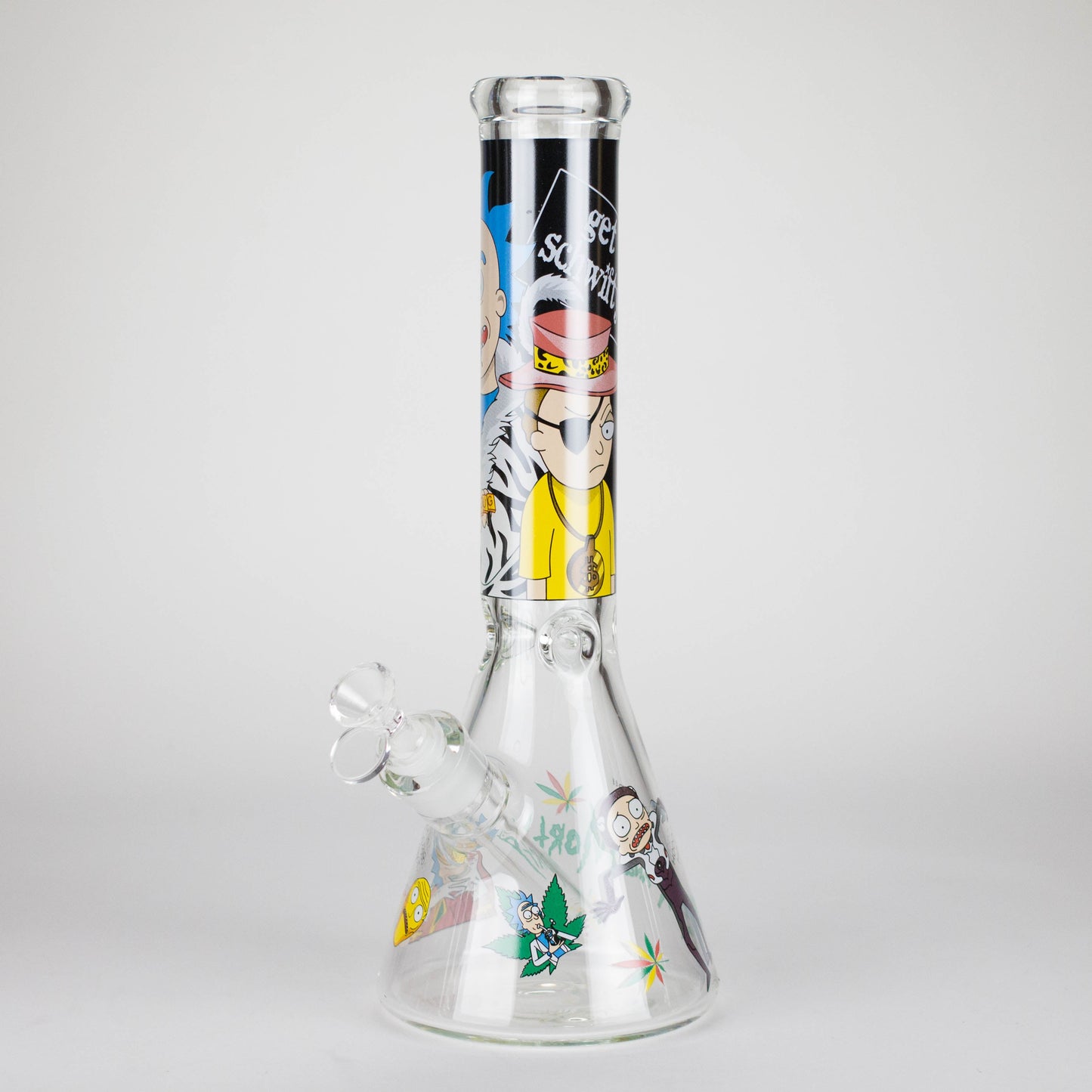 14" 7mm RM Glass Bong – Heavy Duty Beaker Water Pipe [FTLL06]