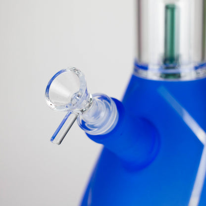 14" 7mm 420 Double Perc Fancy Glass Water Bong [FT1157AST]