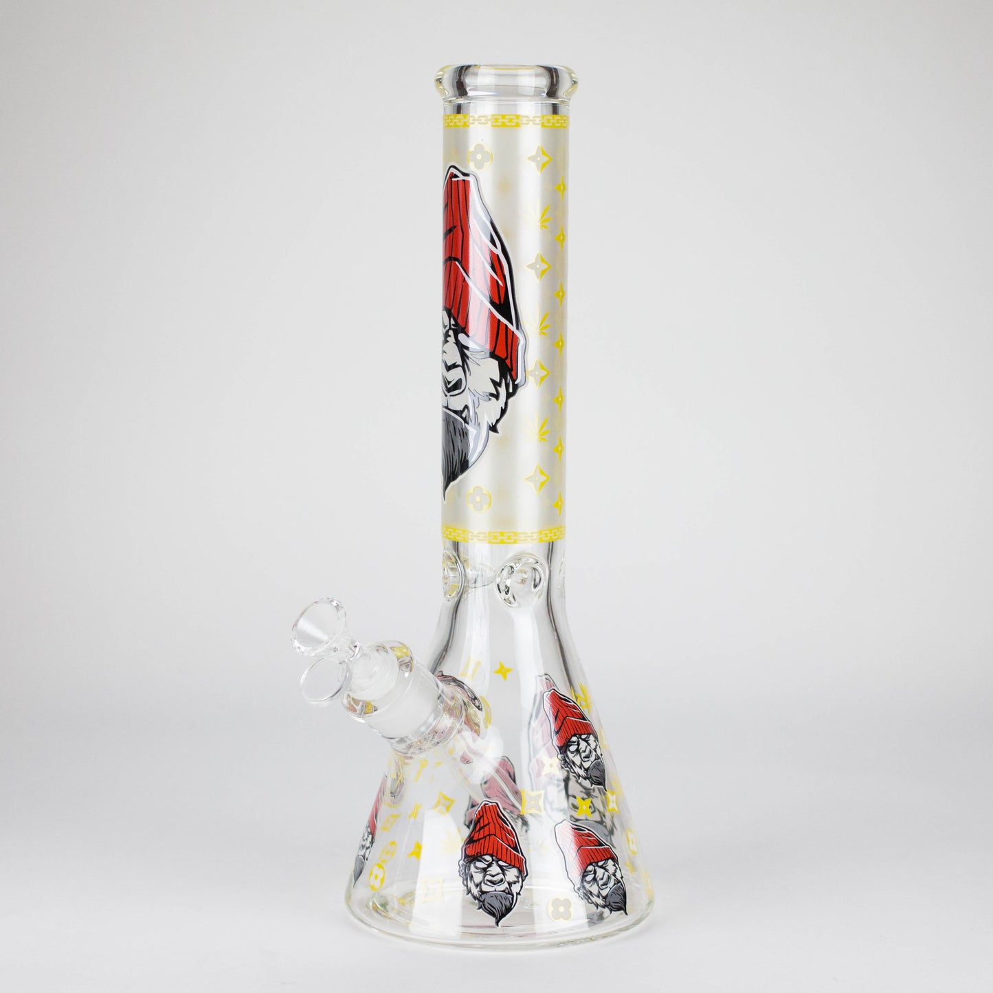14" 7mm Gorilla Designs Glow In The Dark Beaker Bong – In the Box [FT1892ATS]