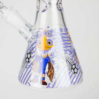 10" soccer world cup Design Glass Beaker Bong