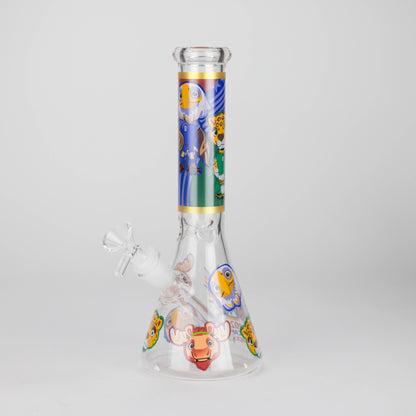 10" soccer world cup Design Glass Beaker Bong