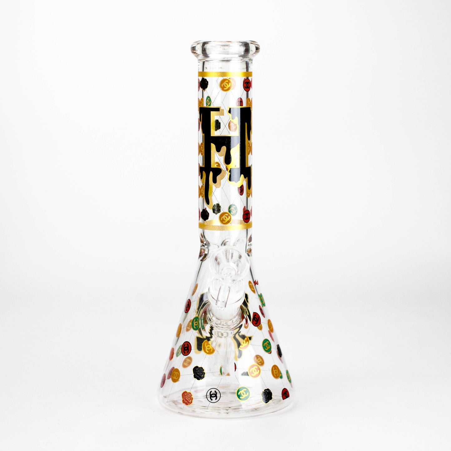 10" Fashion Design Glass Beaker Bong