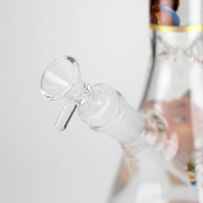 10" Fox and Bunny Design Glass Beaker Bong