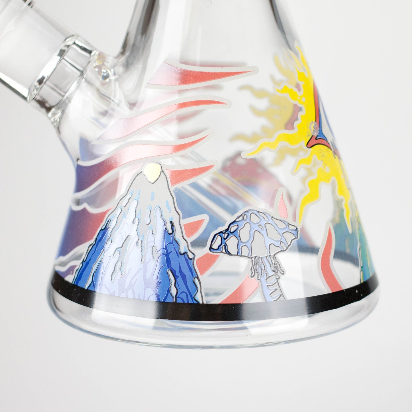 14" Eye Design 7mm Thick Heavy-Duty Glass Beaker Bong
