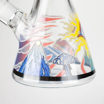 14" Eye Design 7mm Thick Heavy-Duty Glass Beaker Bong