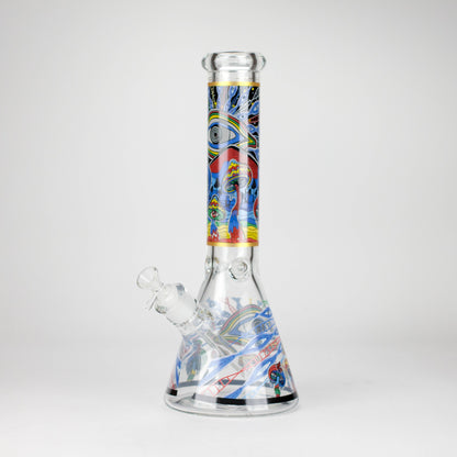 14" Eye Design 7mm Thick Heavy-Duty Glass Beaker Bong