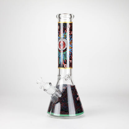 14" Eye Design 7mm Thick Heavy-Duty Glass Beaker Bong