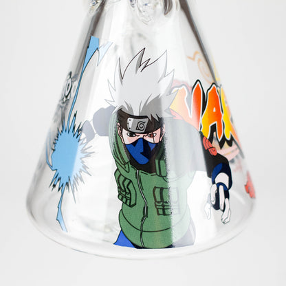 14" Comic Design 7mm Thick Heavy-Duty Glass Beaker Bong