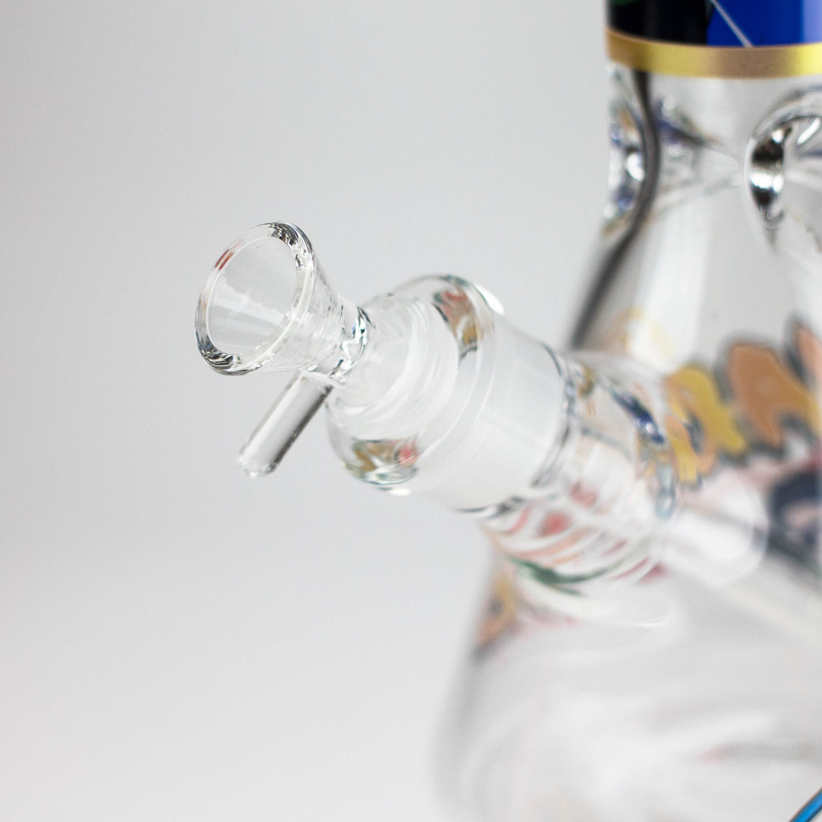 14" Comic Design 7mm Thick Heavy-Duty Glass Beaker Bong
