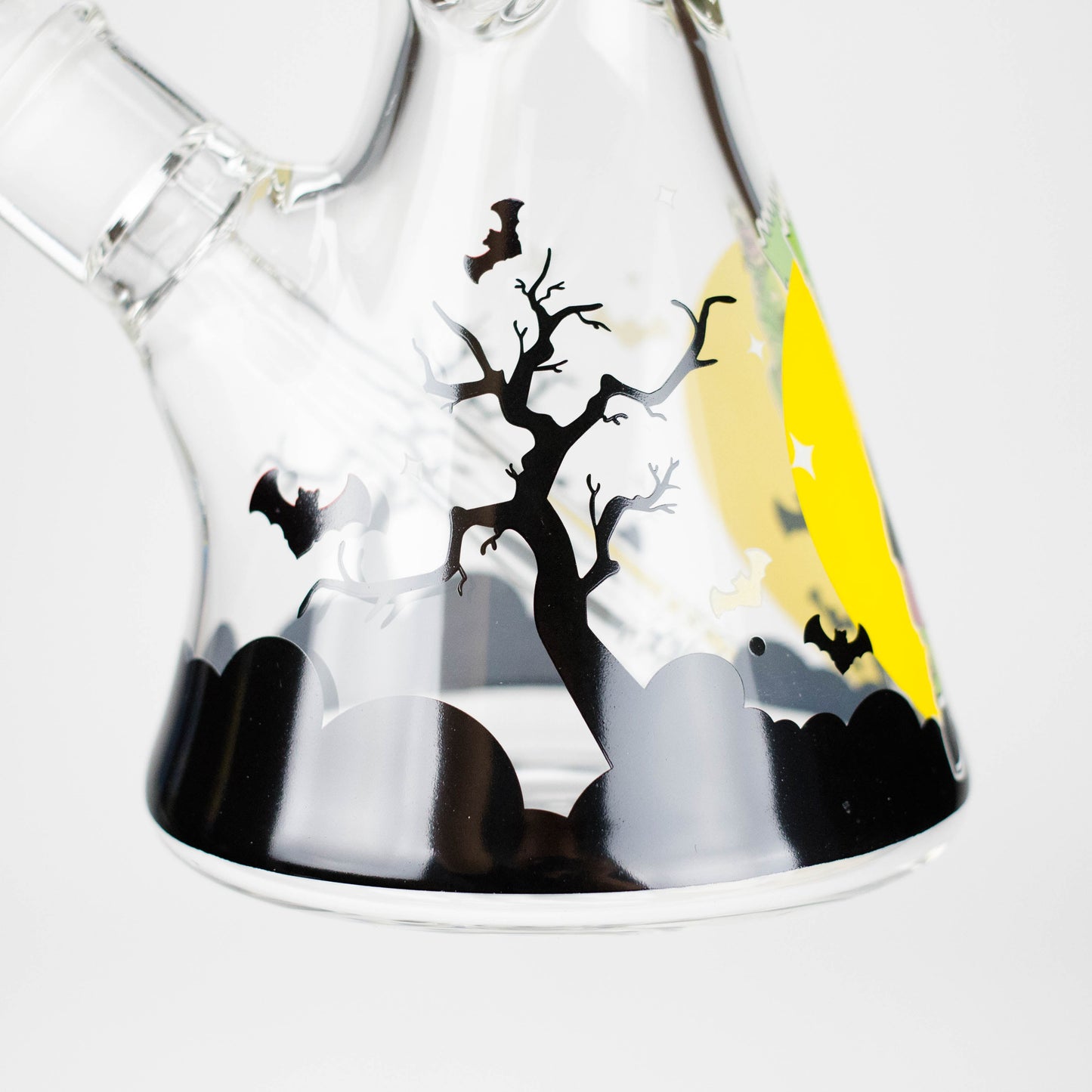 14" Cartoon S  Design 7mm Thick Heavy Duty Glass Beaker Bong