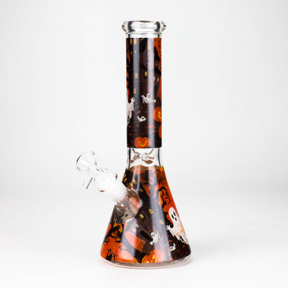 10" Cute Ghost Design Glass Beaker Bong-Glow in the dark