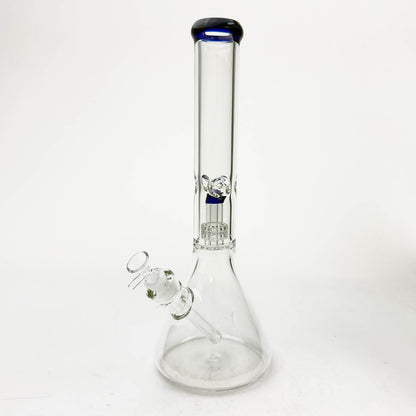 Z16" Color-Accented Glass Water Bong with Percolator