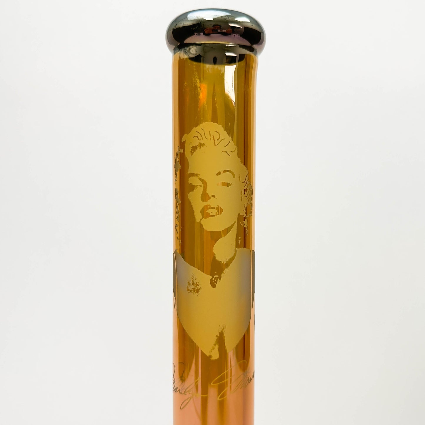 Z18" 7mm Glass Beaker Bong with Monroe Design and Ice Catcher