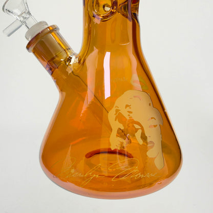 Z18" 7mm Glass Beaker Bong with Monroe Design and Ice Catcher