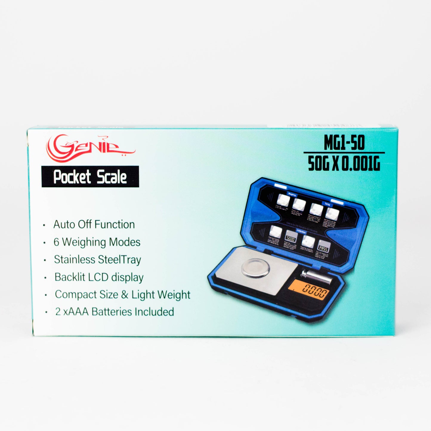 Genie | MG1-50 Pocket Scale – 50g × 0.001g
