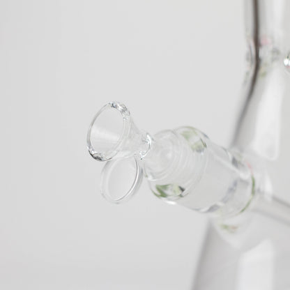 FOGGX | 14" Sandblasted Beaker Glass Water Pipe – 7mm Thick